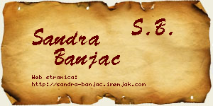 Sandra Banjac vizit kartica